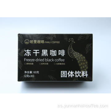 Café negro liofilizado Hali